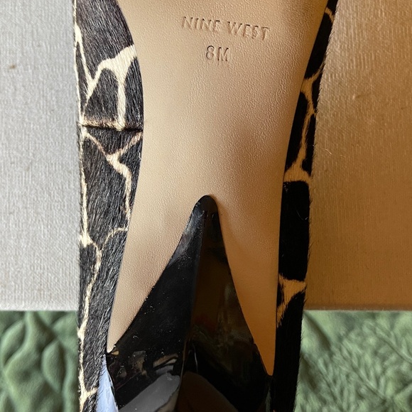 Nine West Mazzo Animal Print Peep Toe Heels - Picture 10 of 13